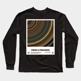minimal_Pride & Prejudice  Barcode Movie Long Sleeve T-Shirt